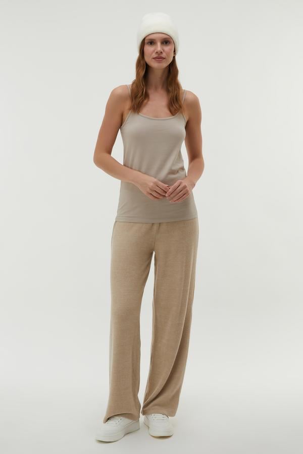 BELİ LASTİKLİ ÖRME PANTOLON