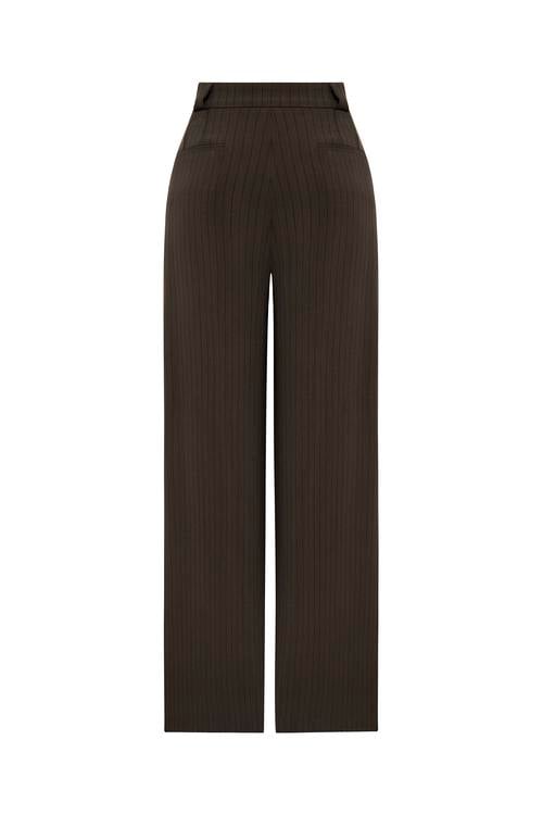  WIDE LEG PİLELİ YÜKSEK BEL PANTOLON