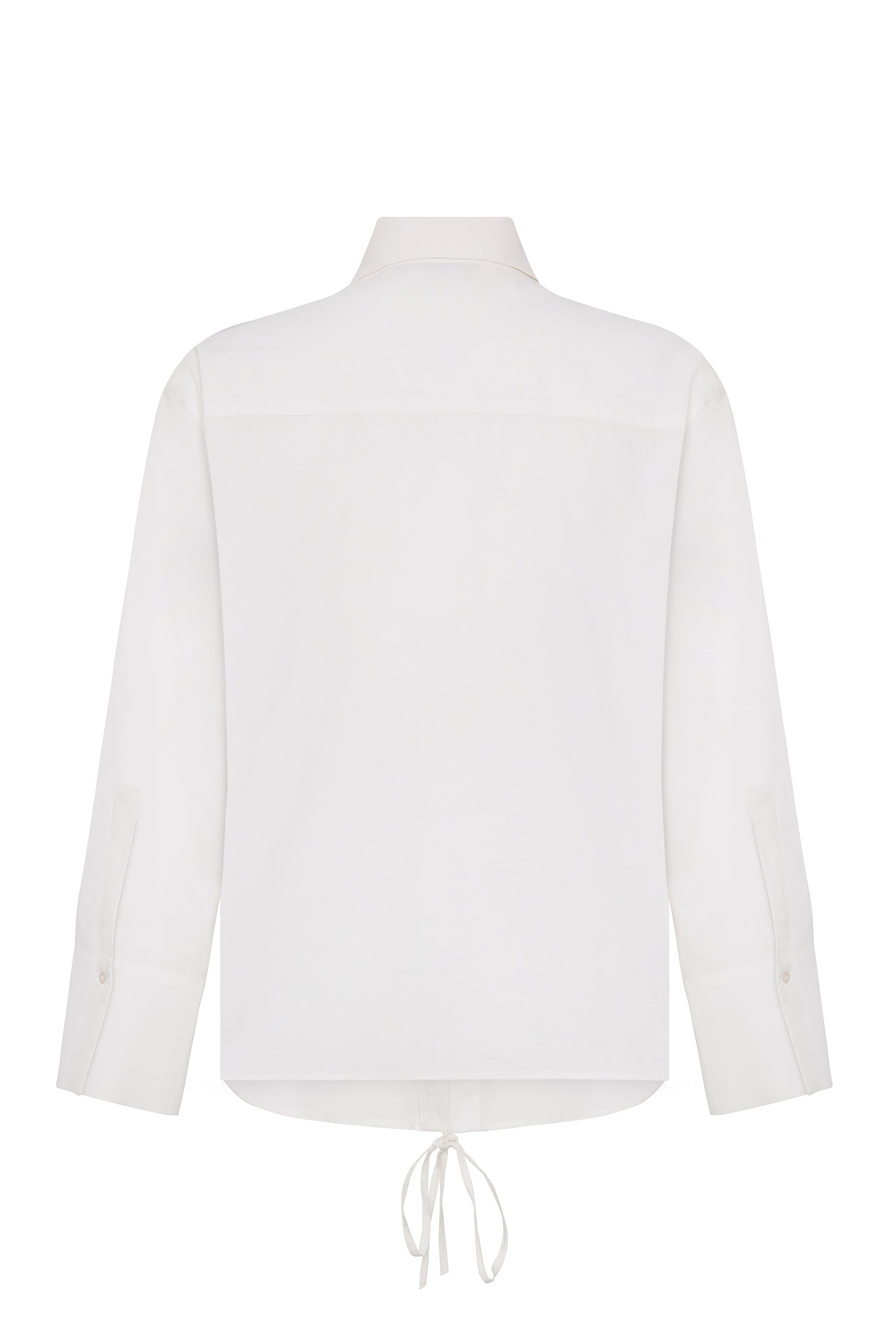 BAĞLAMALI UZUN KOLLU GÖMLEK