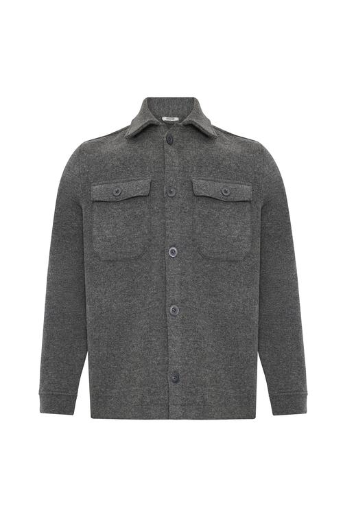  YÜN KARIŞIMLI GÖMLEK CEKET