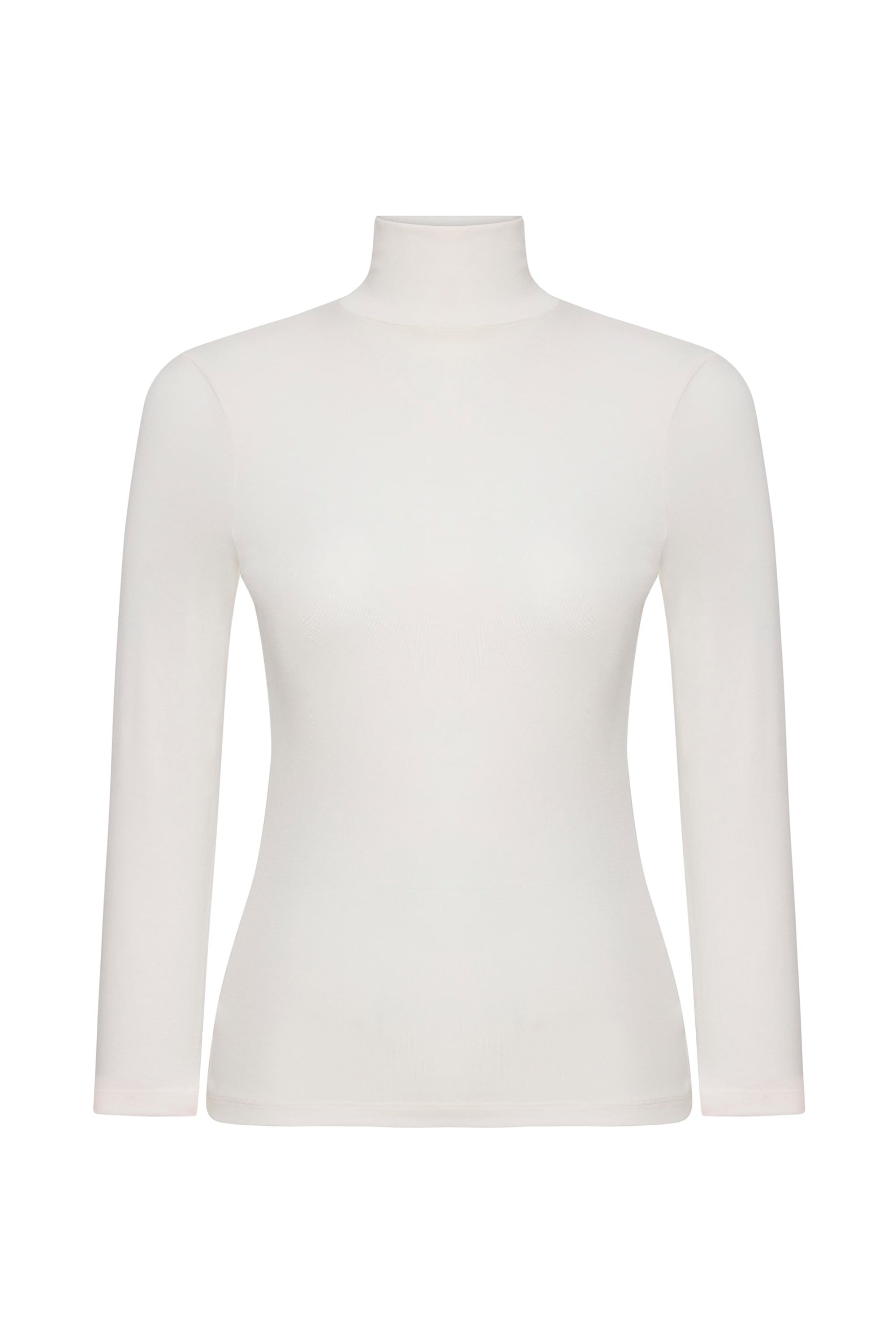 DİK YAKA UZUN KOLLU T-SHIRT