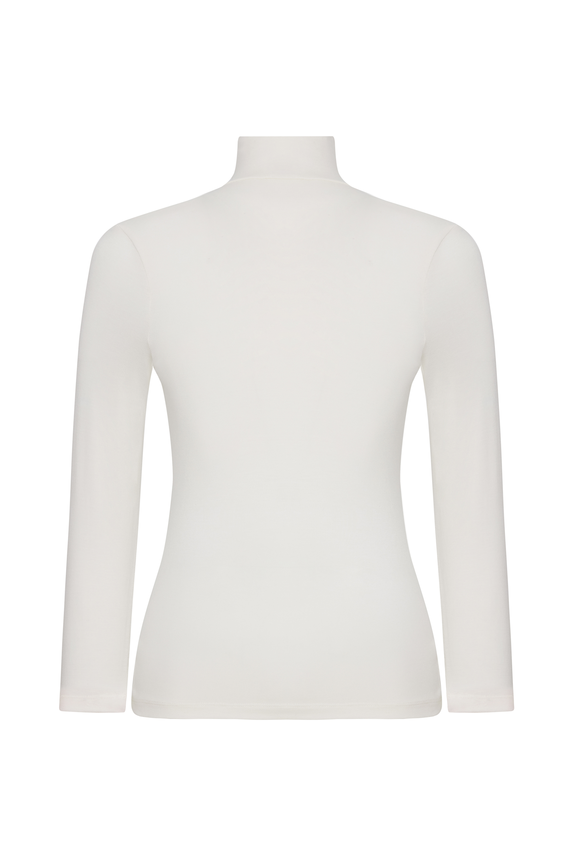 DİK YAKA UZUN KOLLU T-SHIRT