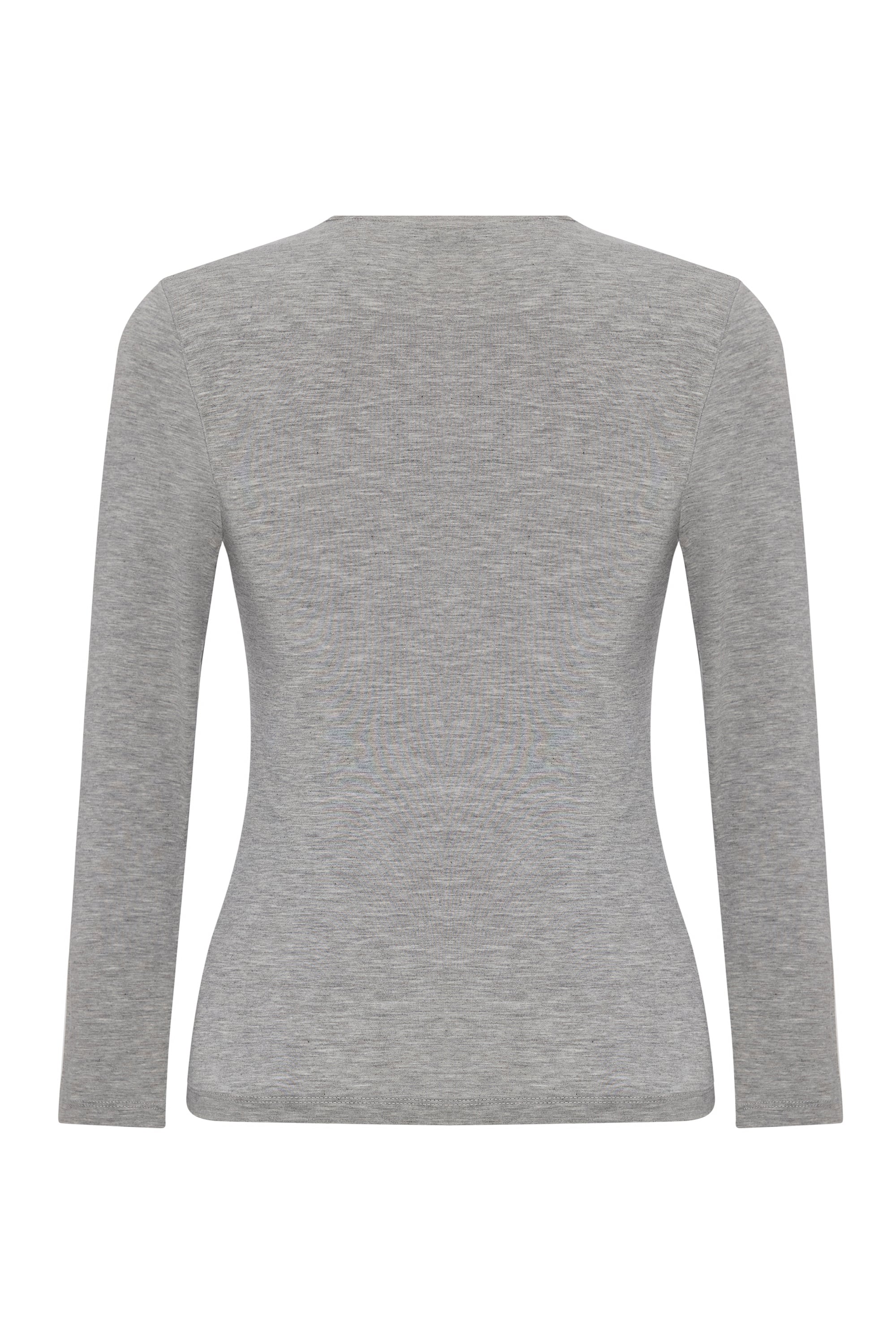 BİSİKLET YAKA UZUN KOLLU T-SHIRT