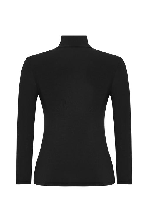  DİK YAKA UZUN KOLLU T-SHIRT