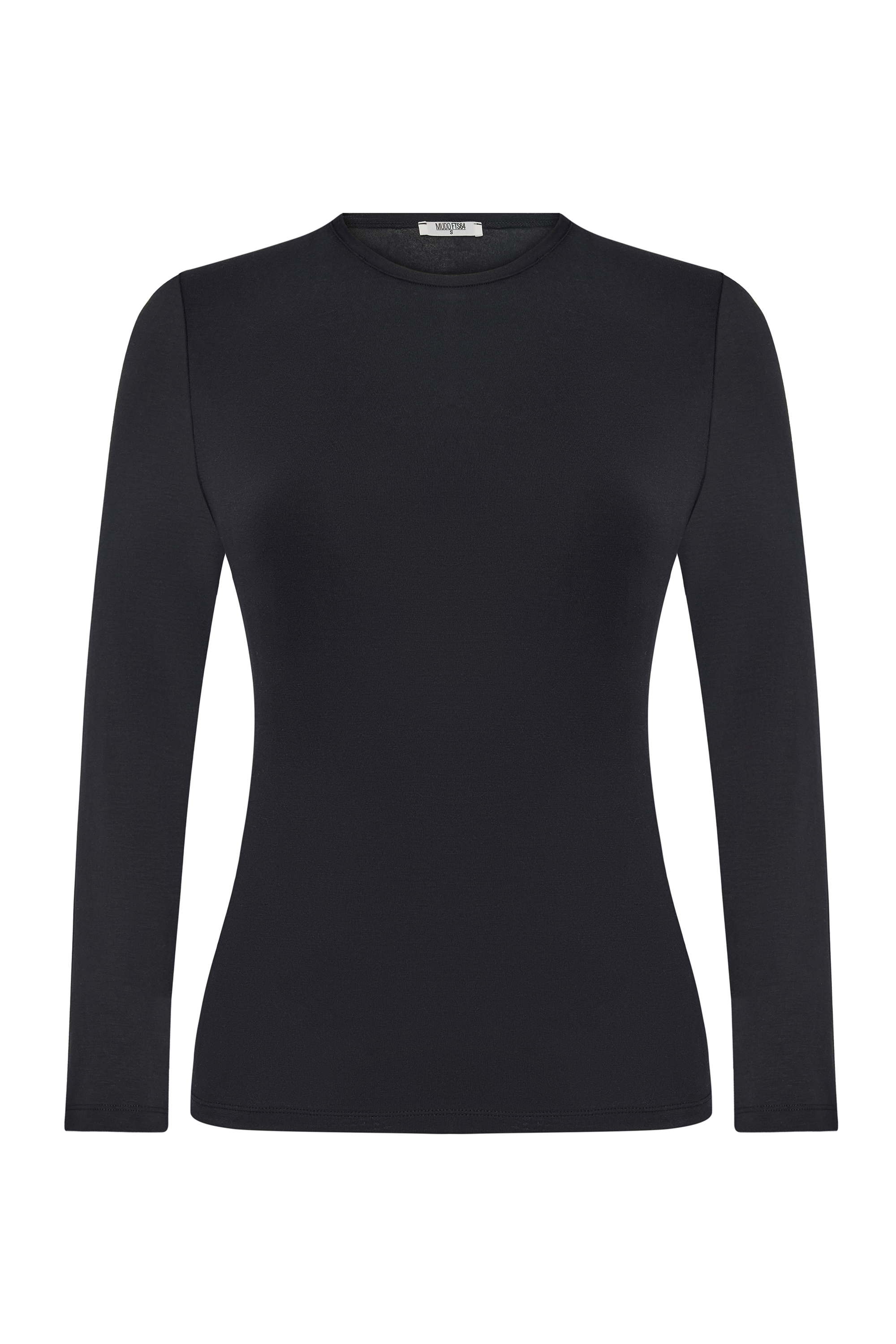 BİSİKLET YAKA UZUN KOLLU T-SHIRT