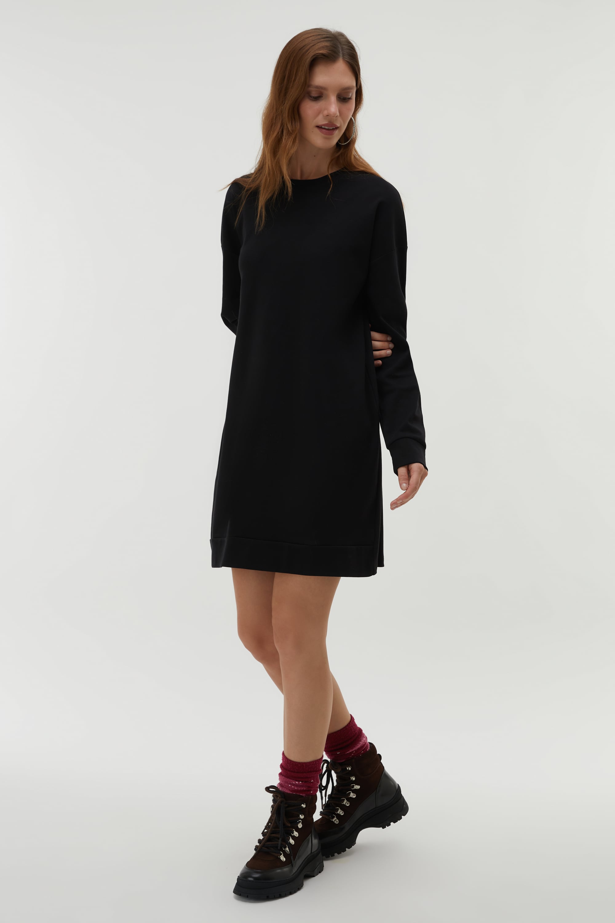 PAMUKLU MİNİ ELBİSE