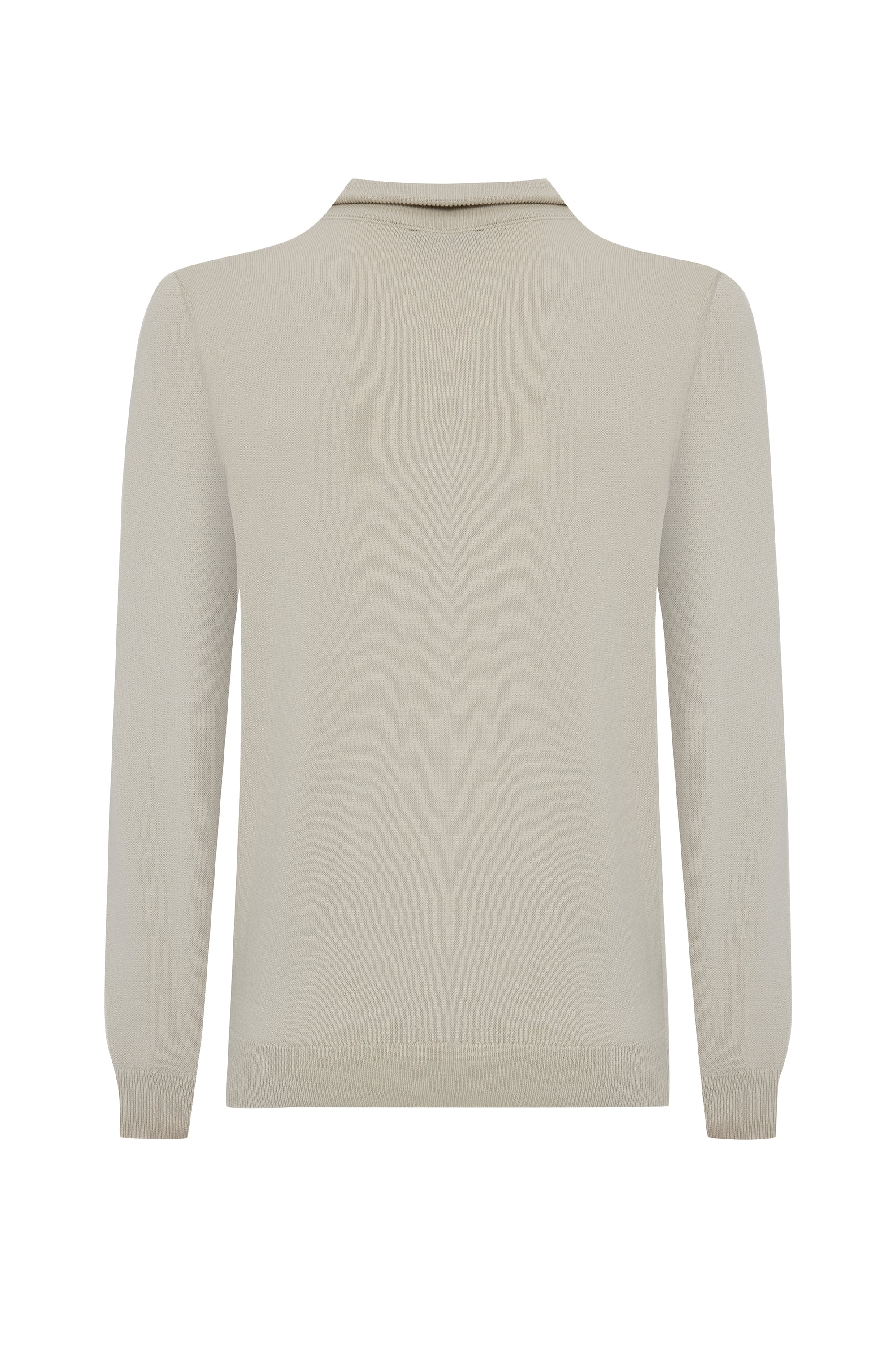 DİK YAKA UZUN KOLLU KAZAK