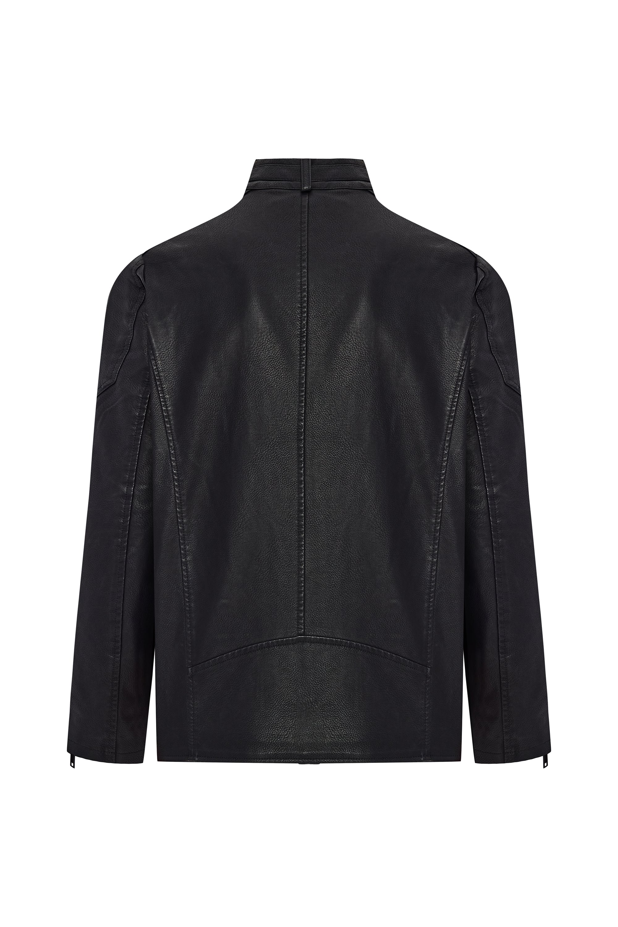 DERİ GÖRÜNÜMLÜ CEKET