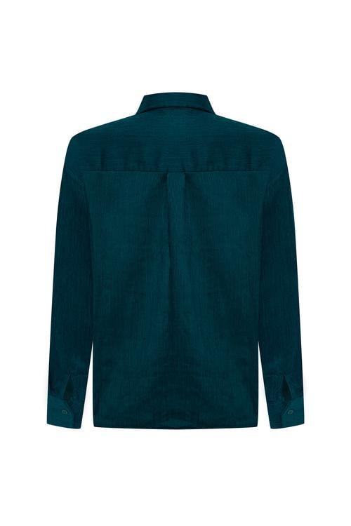  DOKULU UZUN KOLLU GÖMLEK