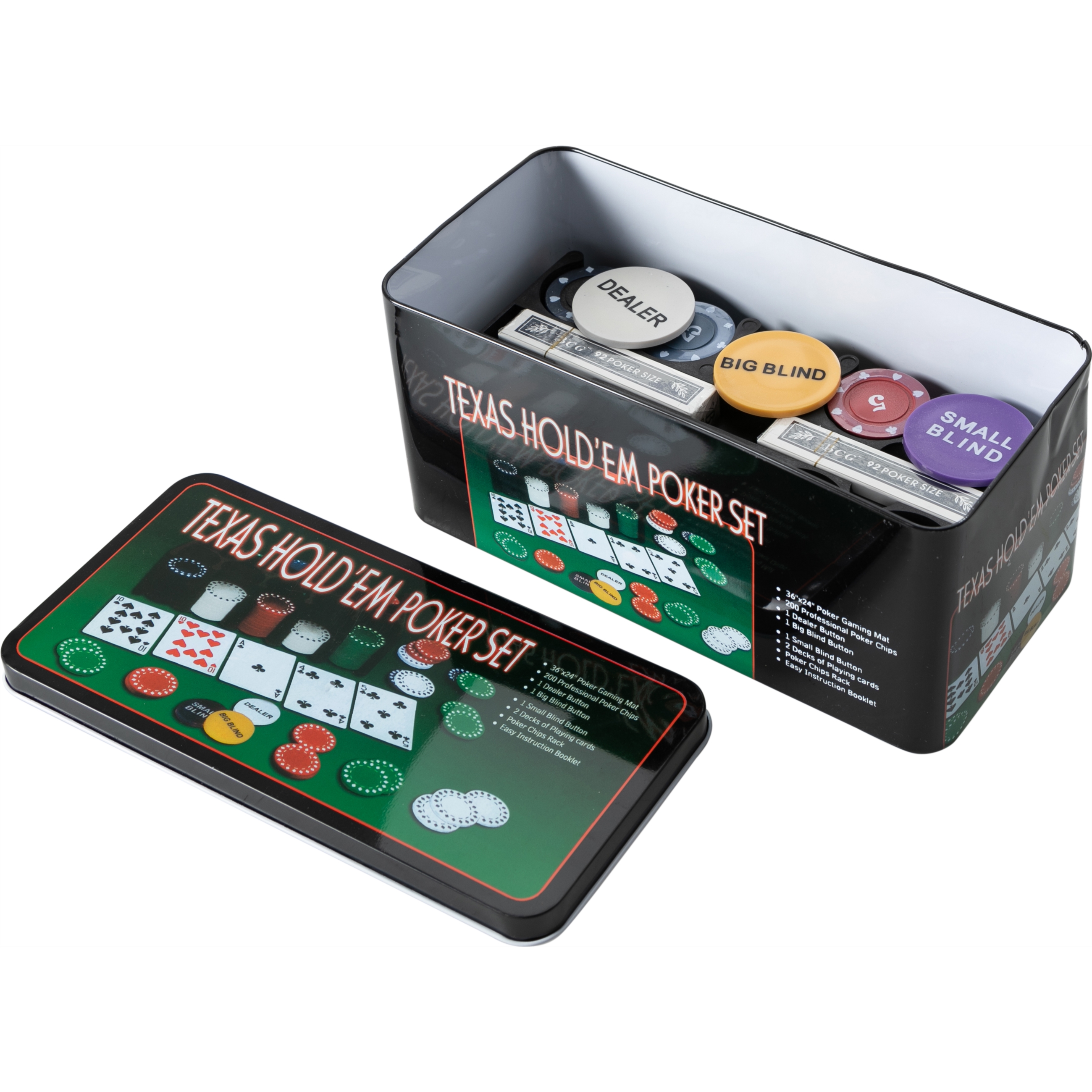 POKER CHIPS 200LÜ+İSKAMBİL OYUNU