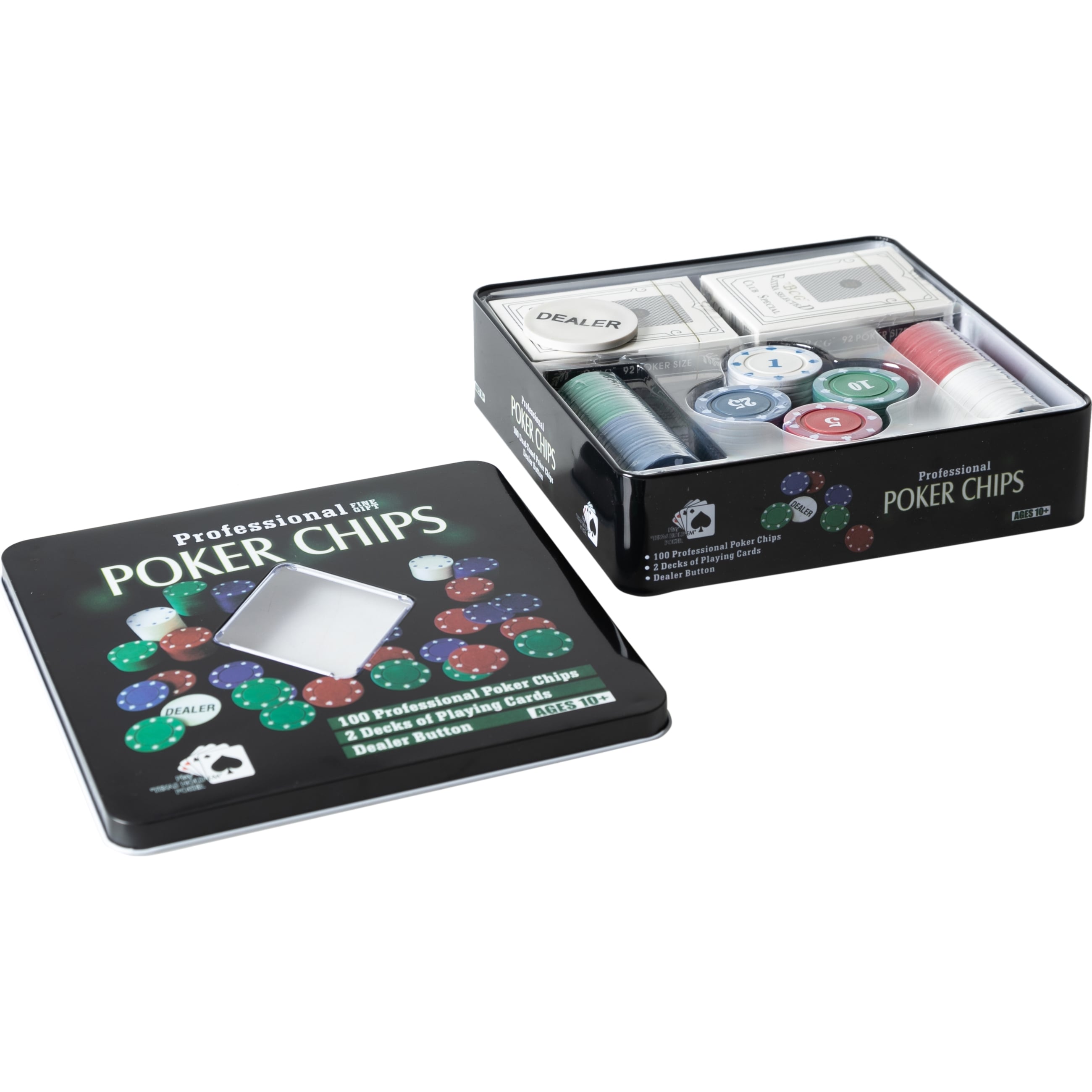 POKER CHIPS 100LÜ+İSKAMBİL OYUNU