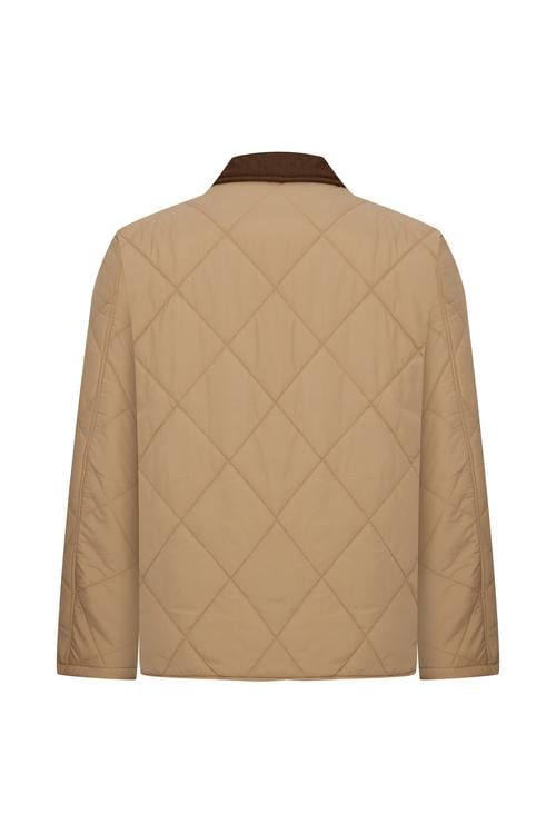  KAPİTONELİ KADİFE YAKA MONT CEKET