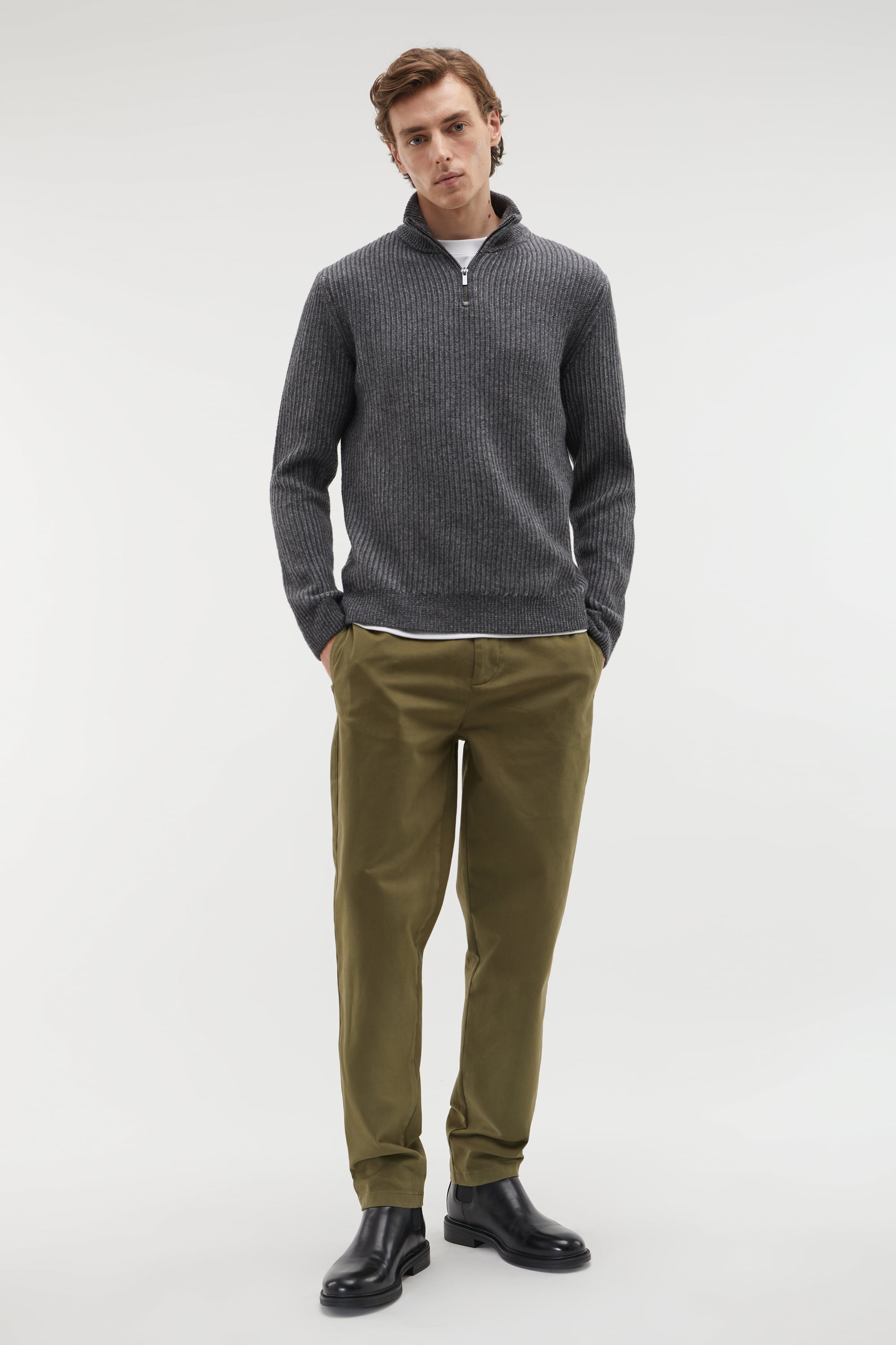 FERMUARLI DİK YAKA KAZAK