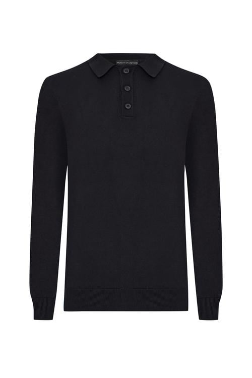  DÜĞMELİ POLO YAKA KAZAK