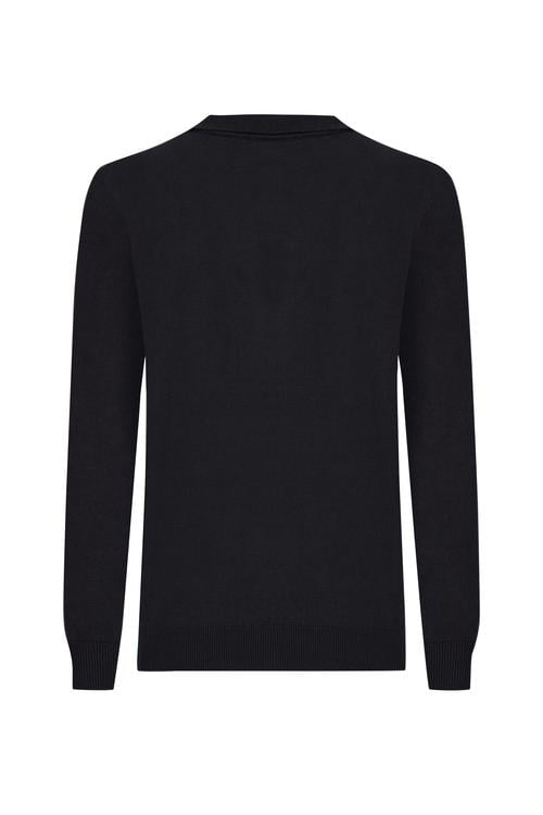  DÜĞMELİ POLO YAKA KAZAK