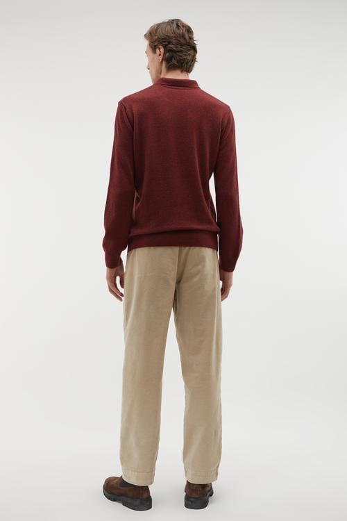  POLO YAKA YÜNLÜ KAZAK