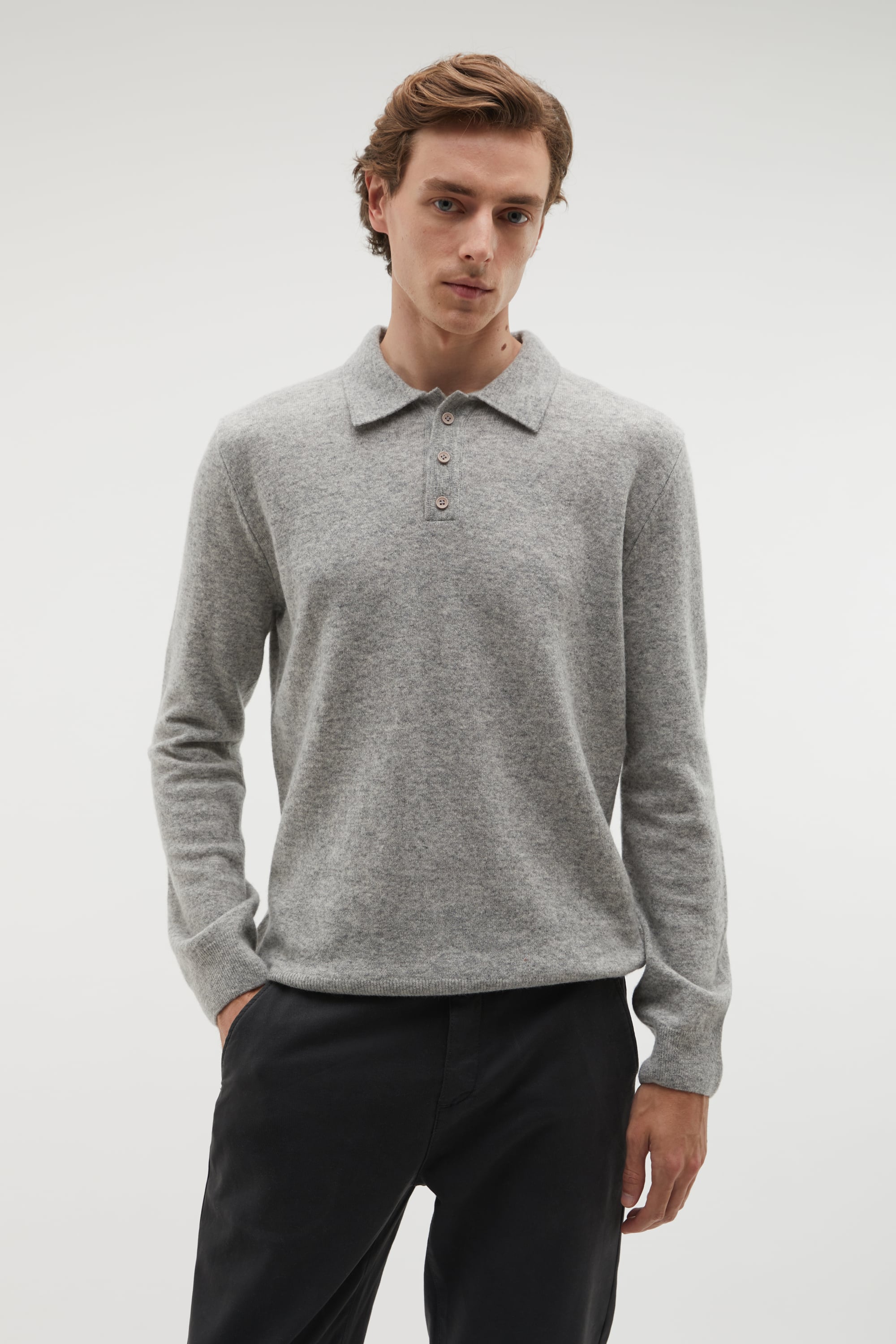 POLO YAKA YÜNLÜ KAZAK