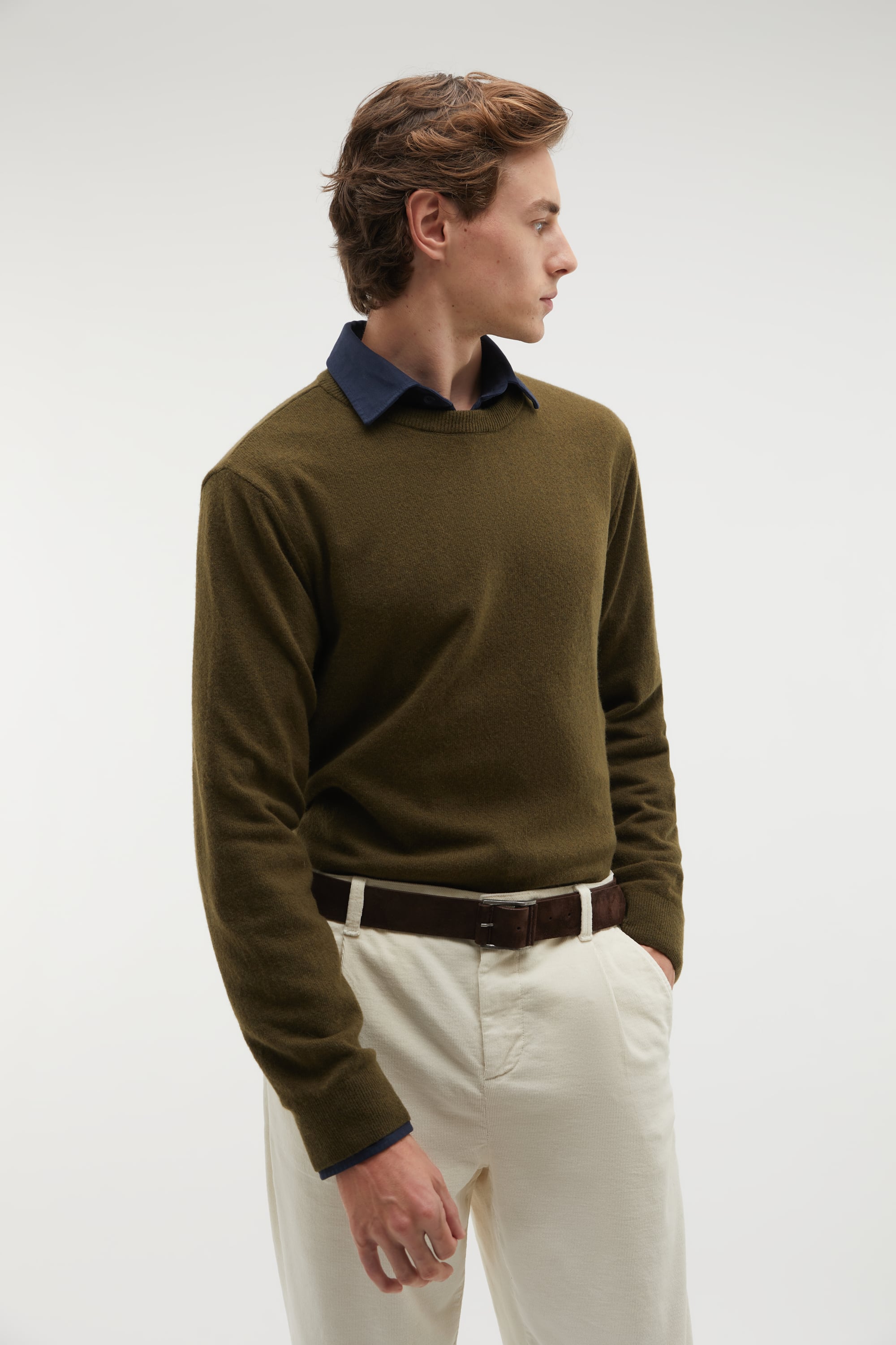 BİSİKLET YAKA TRİKO KAZAK