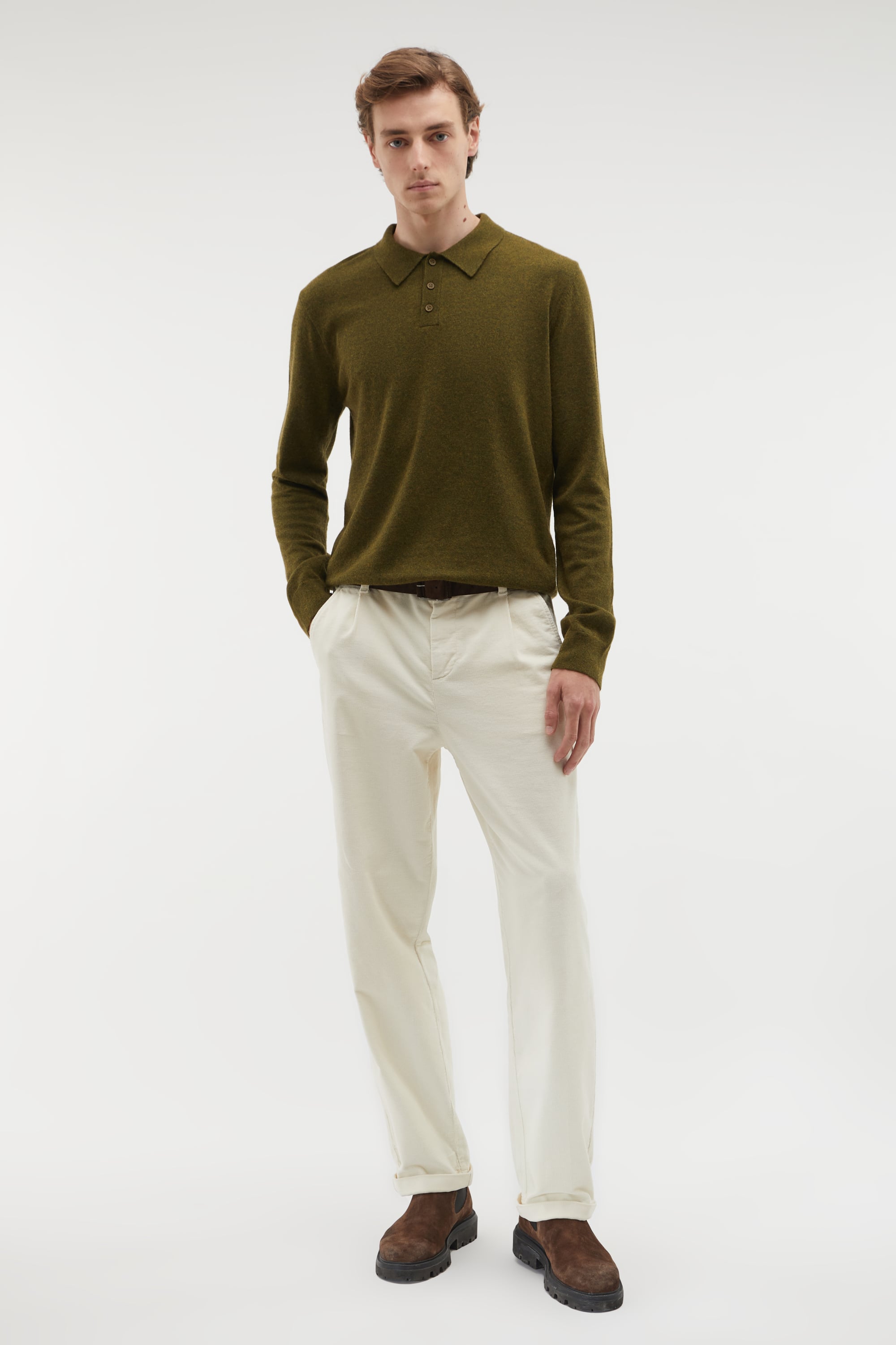 YÜN KARIŞIMLI POLO YAKA KAZAK