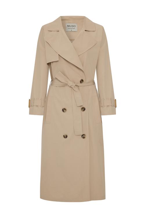  KEMERLİ UZUN TRENÇKOT