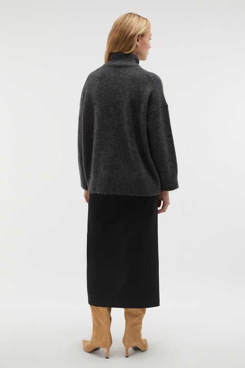 BALIKÇI YAKA OVERSIZE KAZAK