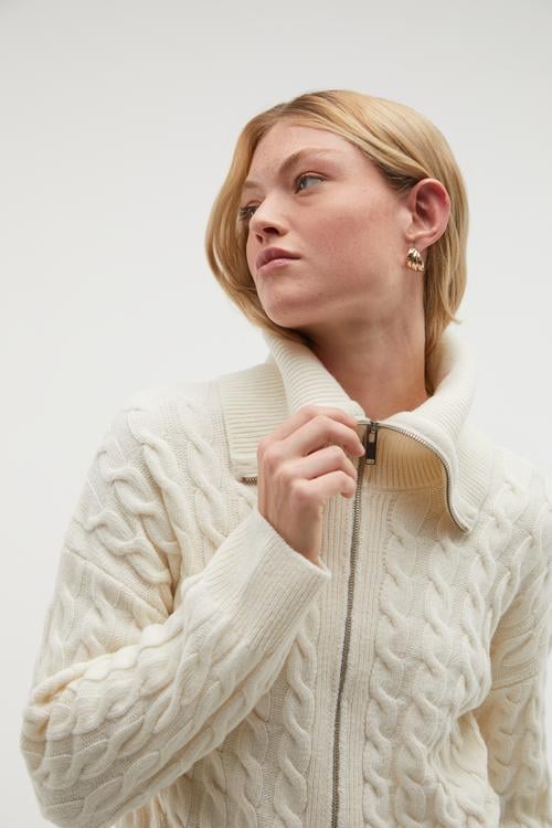 SAÇ ÖRGÜLÜ YÜN HIRKA