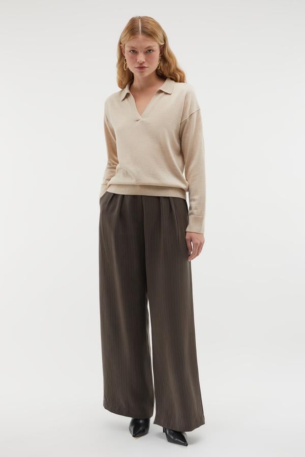 POLO YAKA YÜN KAZAK