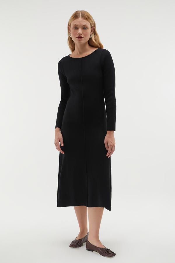 A FORM MİDİ TRİKO ELBİSE