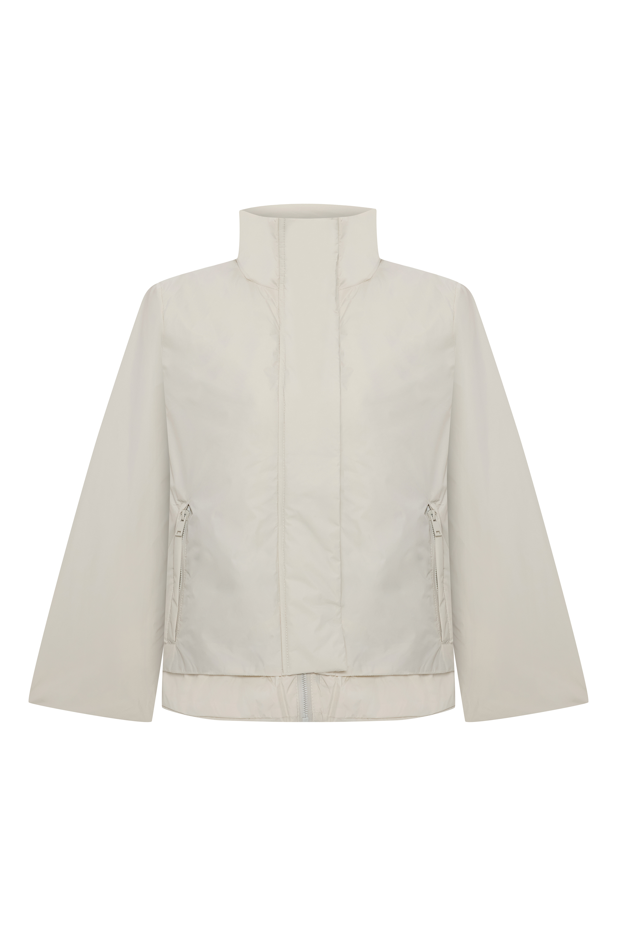 DİK YAKA SU GEÇİRMEZ KISA MONT