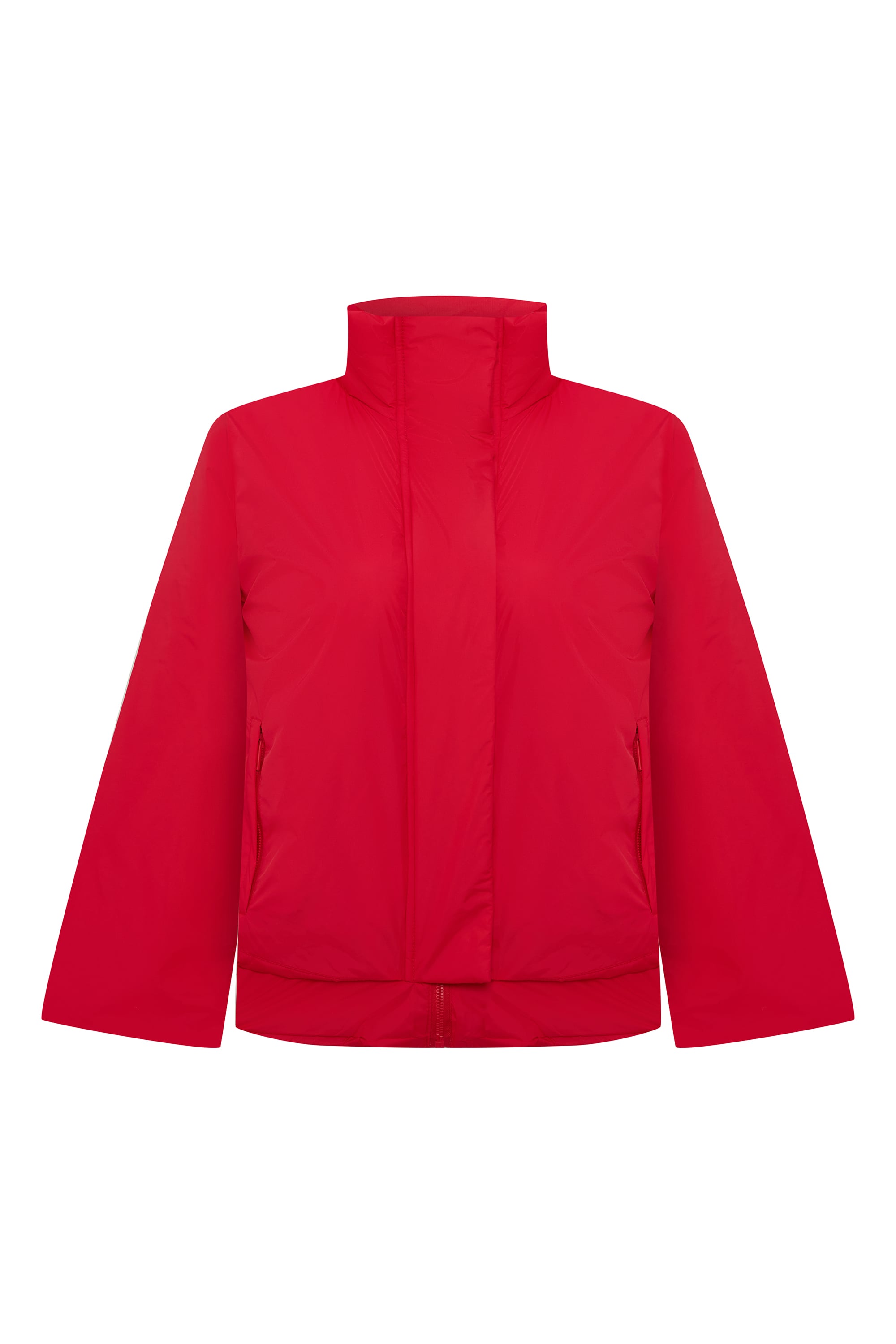 DİK YAKA SU GEÇİRMEZ KISA MONT