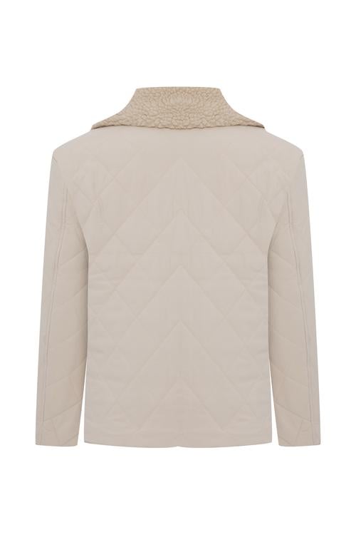  KAPİTONELİ KÜRK YAKA MONT CEKET