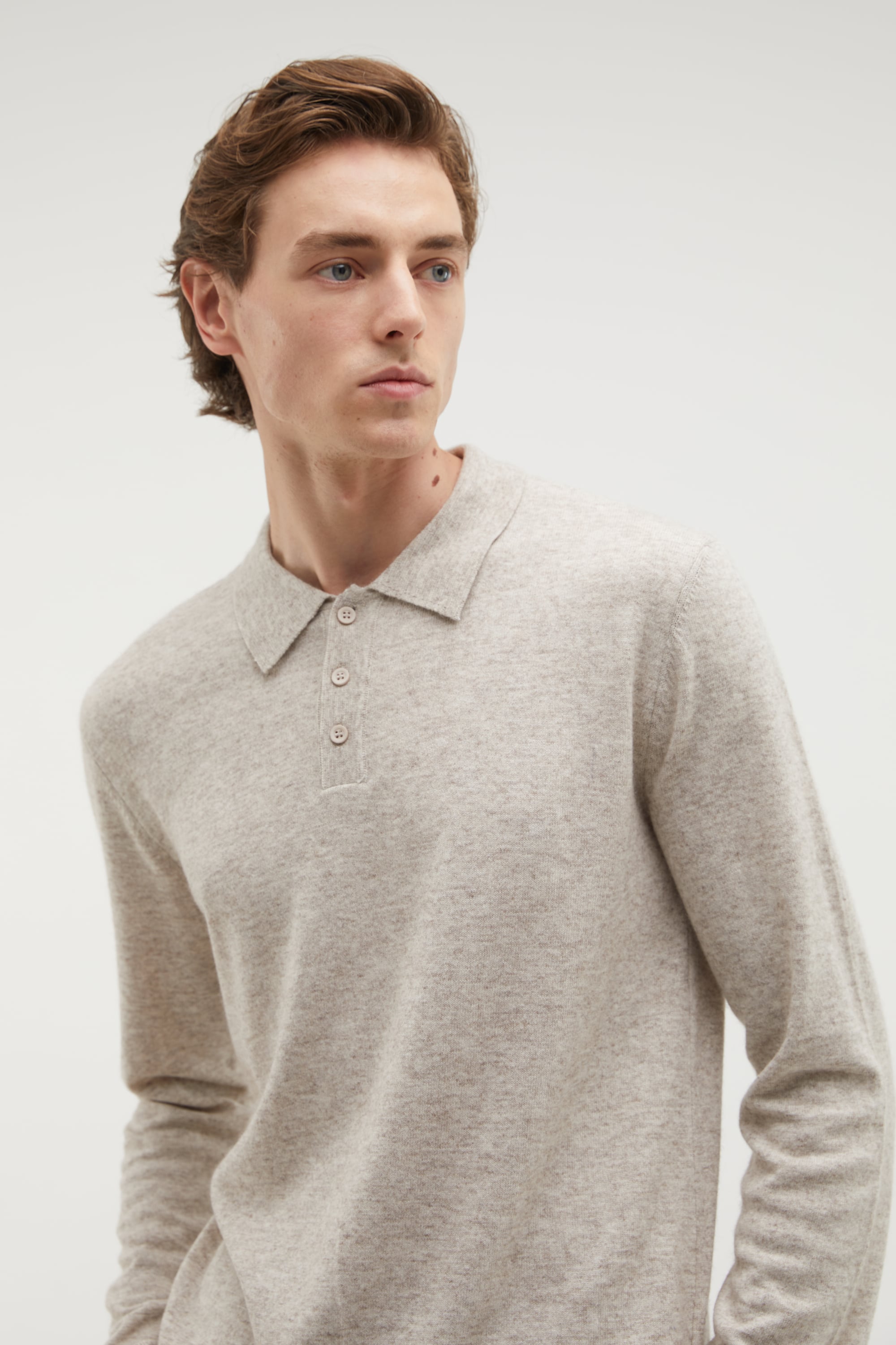 YÜN KARIŞIMLI POLO YAKA KAZAK