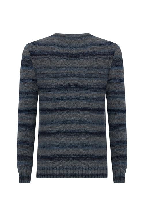  ÖRGÜ DETAYLI BİSİKLET YAKA KAZAK