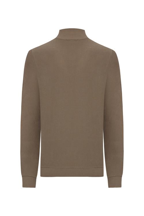  DÜĞMELİ DİK YAKA SWEATSHIRT