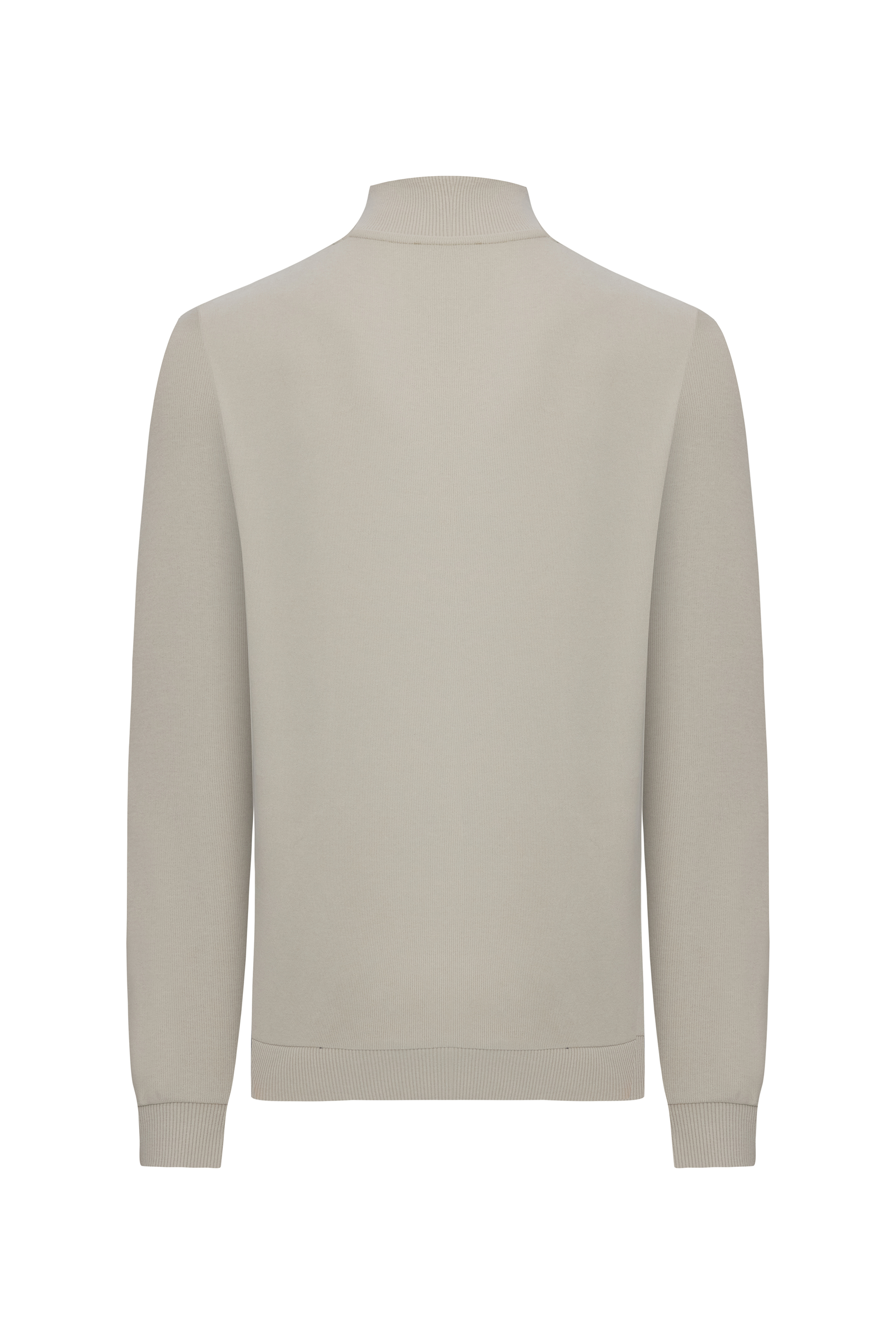 DÜĞMELİ DİK YAKA SWEATSHIRT