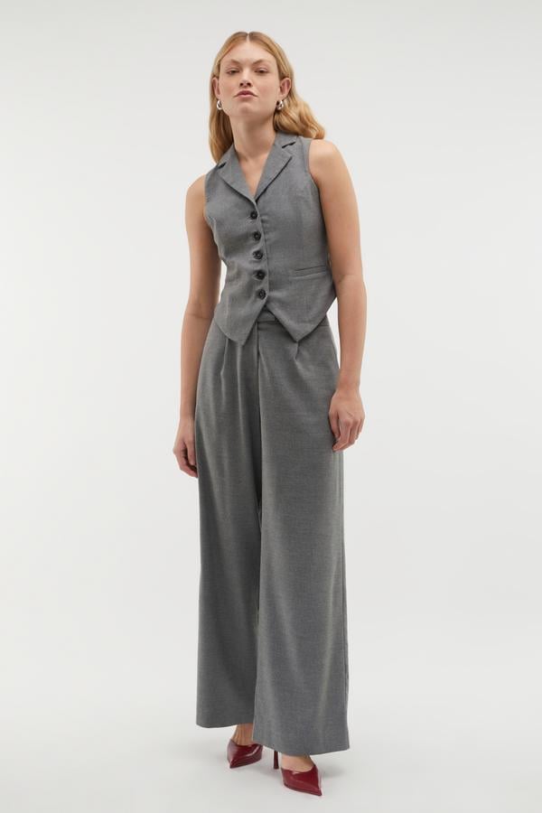 PİLELİ STRAIGHT FIT PANTOLON