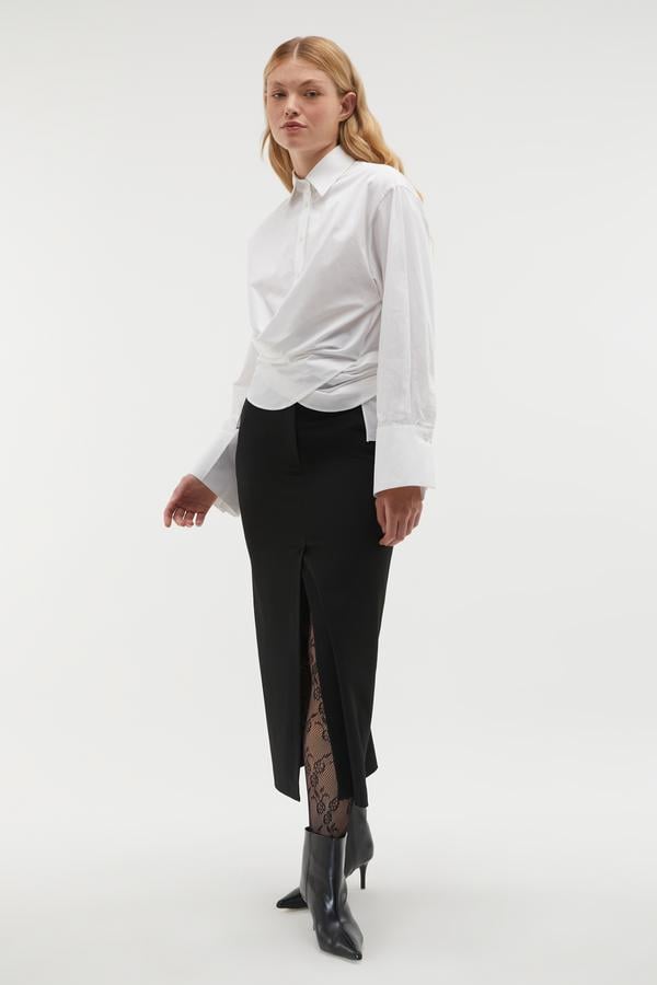 YIRTMAÇLI MİDİ ETEK