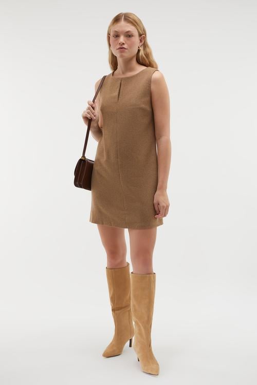 KOLSUZ MİNİ ELBİSE