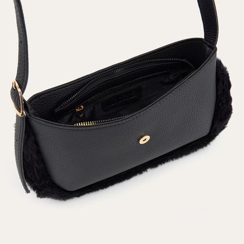  KÜRK DETAYLI OMUZ ÇANTASI