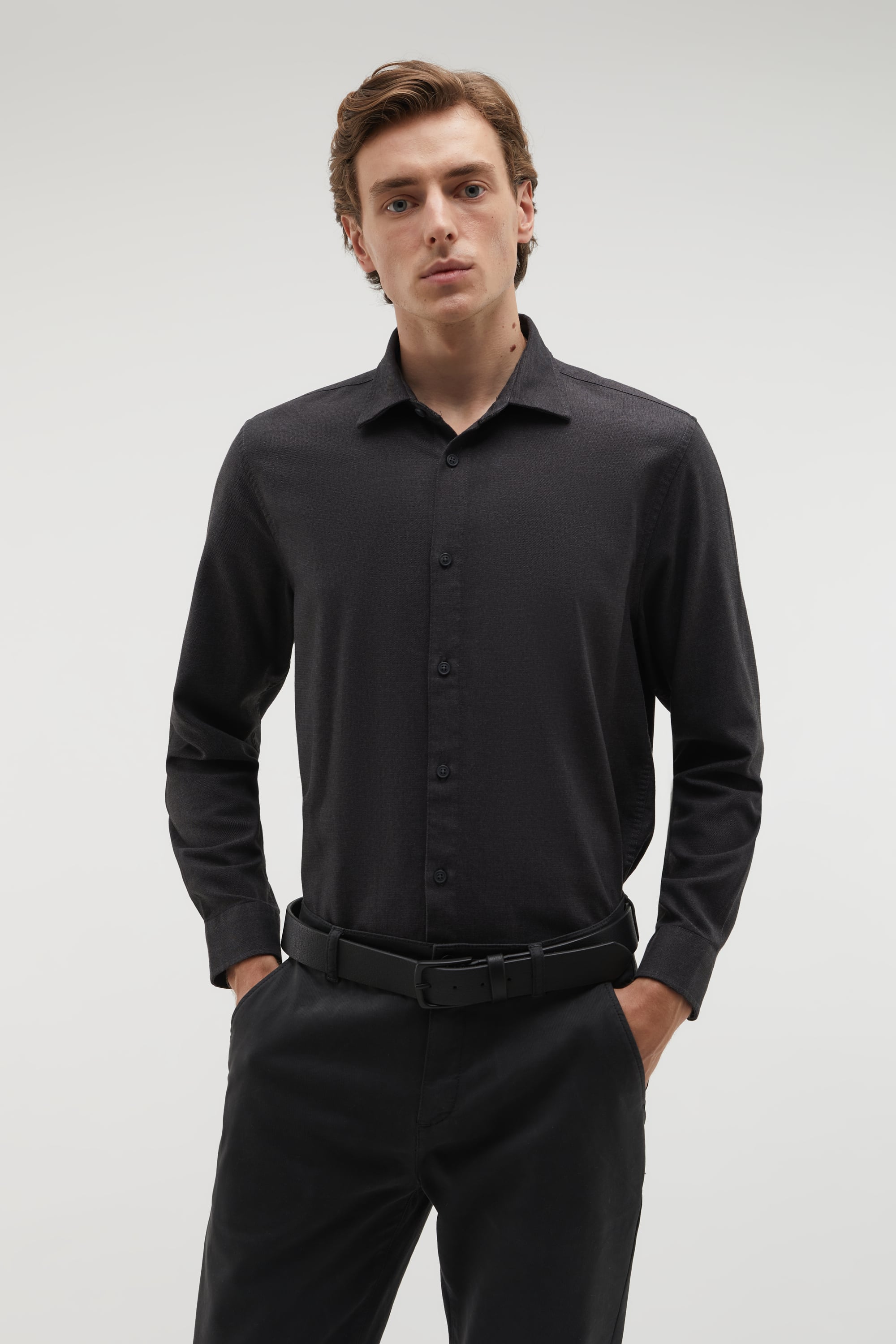 REGULAR FIT UZUN KOLLU GÖMLEK