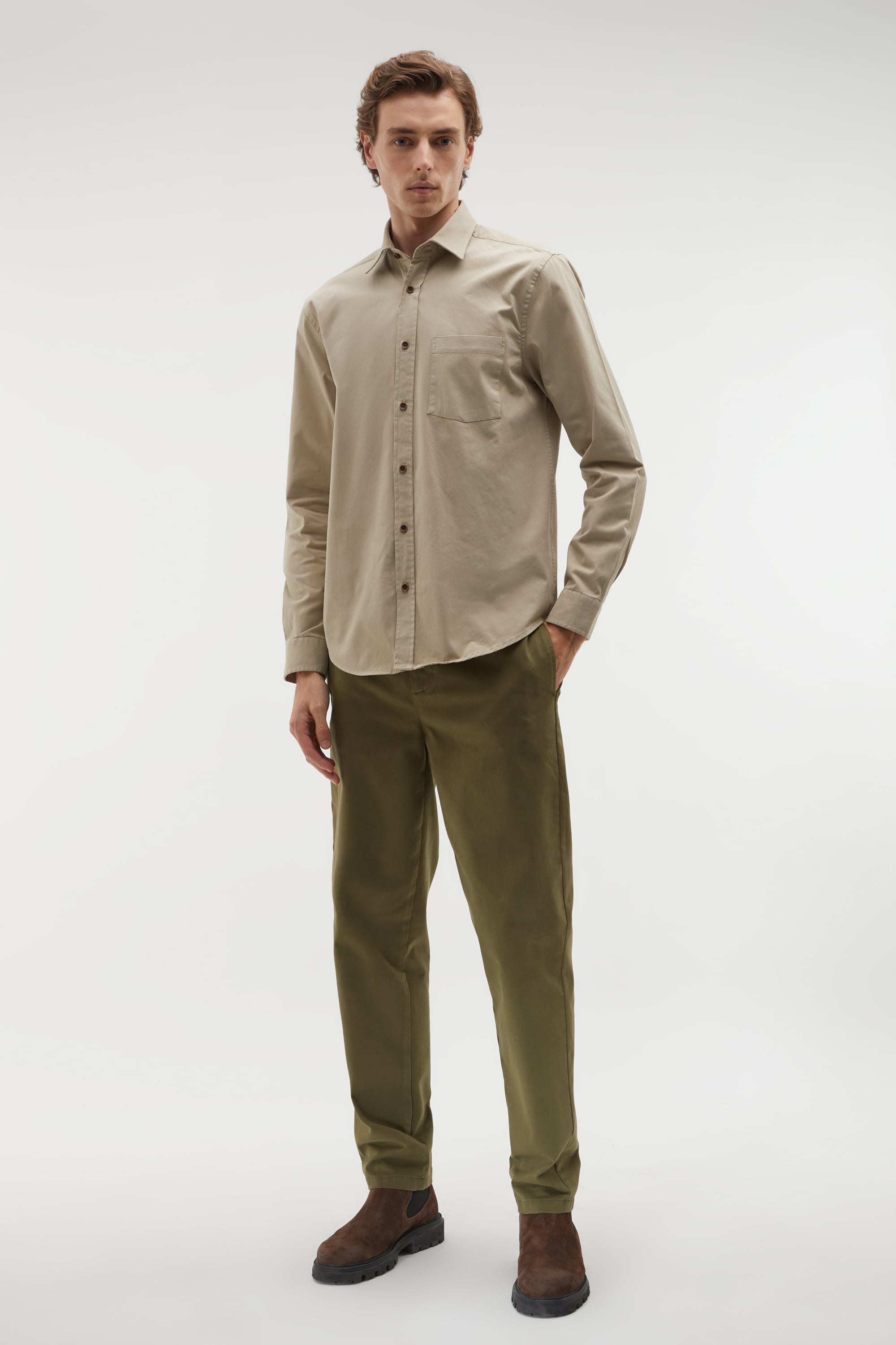 REGULAR FIT UZUN KOLLU GÖMLEK