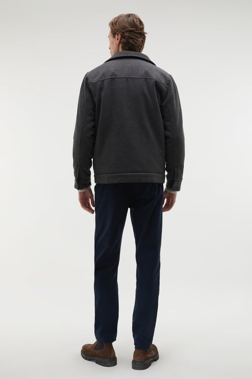 YÜN KARIŞIMLI TRUCKER CEKET