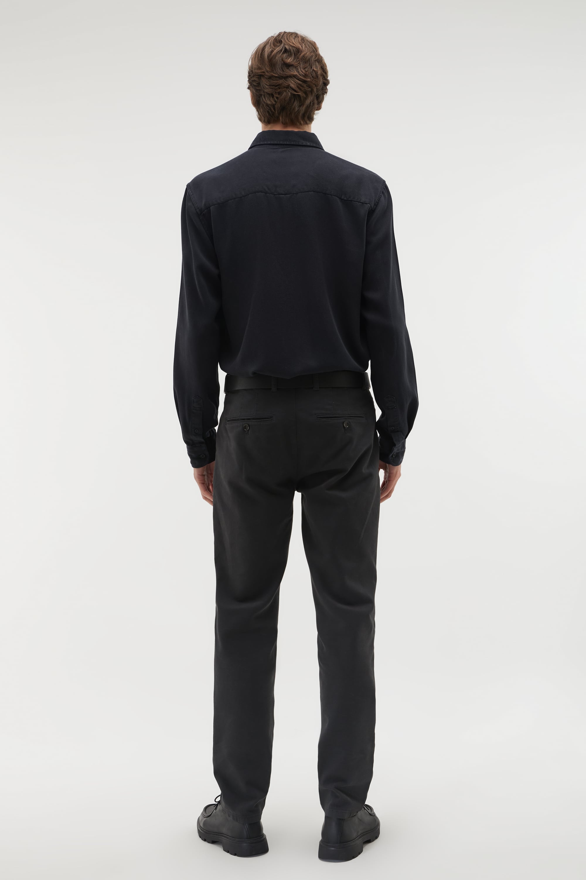 REGULAR FIT LİYOSEL UZUN KOLLU GÖMLEK