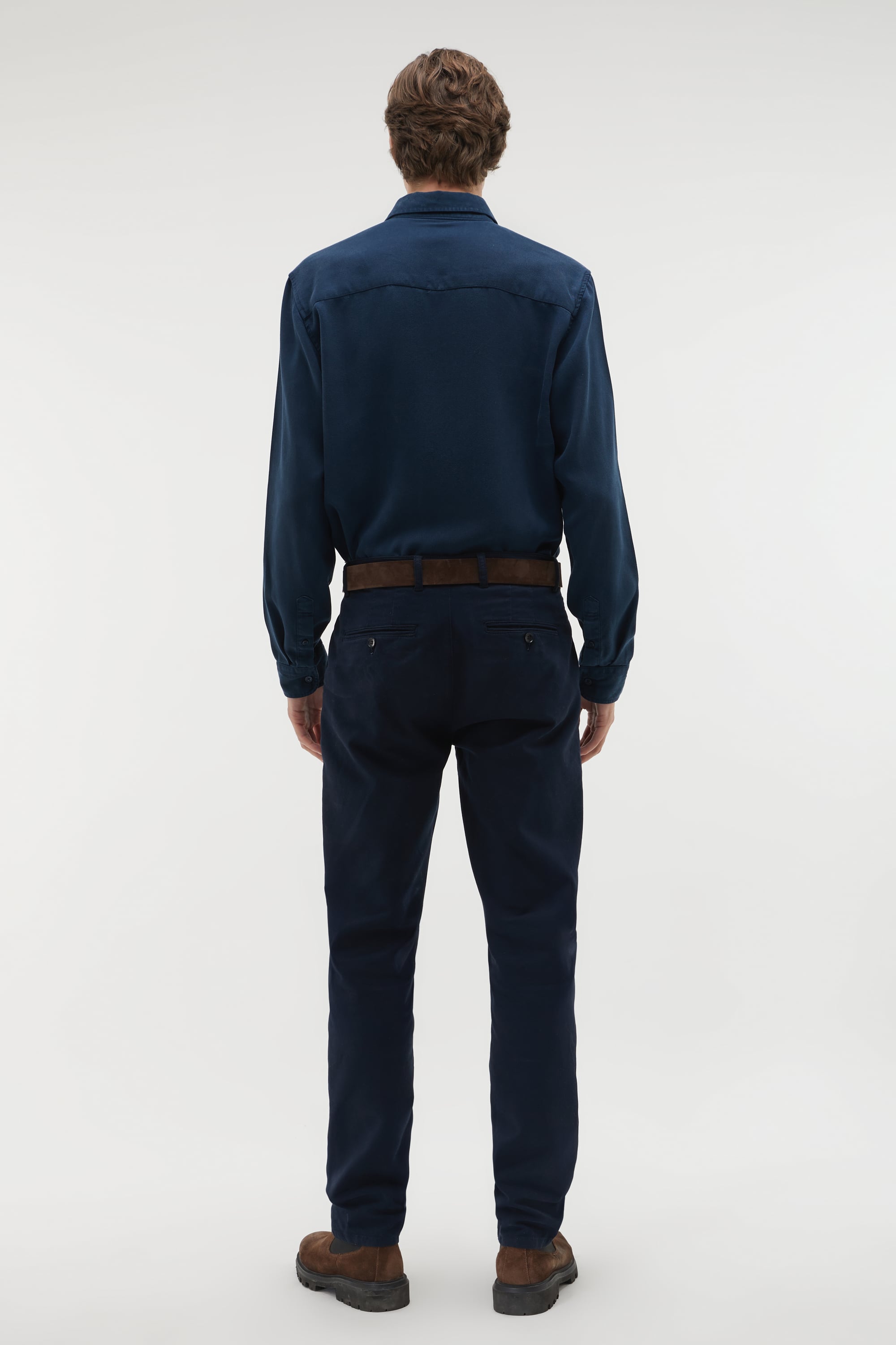 REGULAR FIT LİYOSEL UZUN KOLLU GÖMLEK