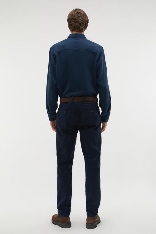 REGULAR FIT LİYOSEL UZUN KOLLU GÖMLEK