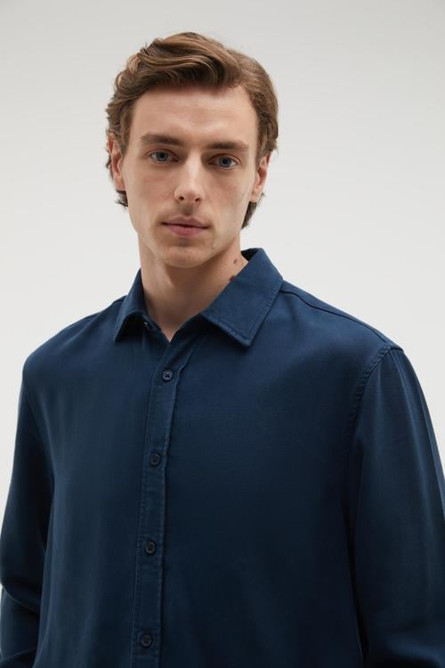 REGULAR FIT LİYOSEL UZUN KOLLU GÖMLEK