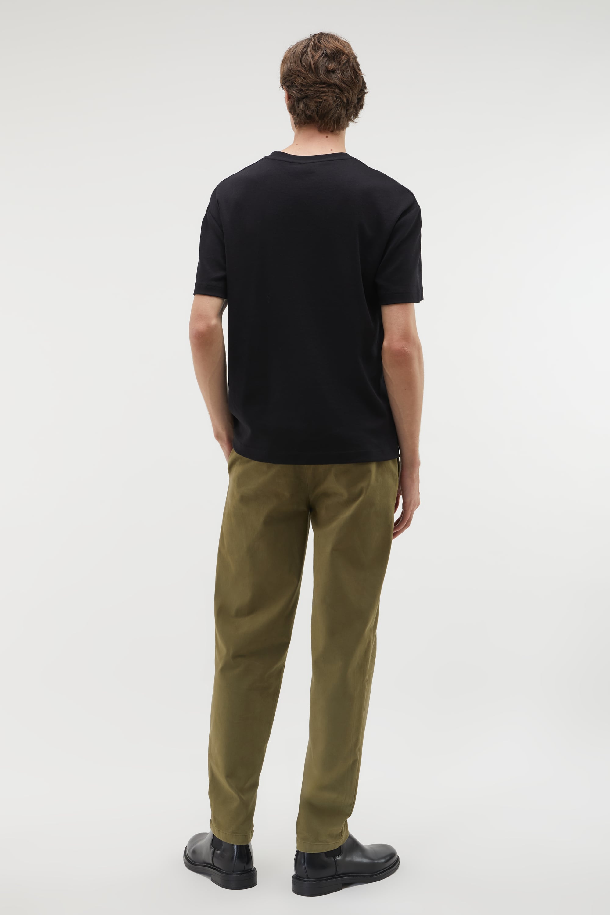 BİSİKLET YAKA PAMUKLU T-SHIRT