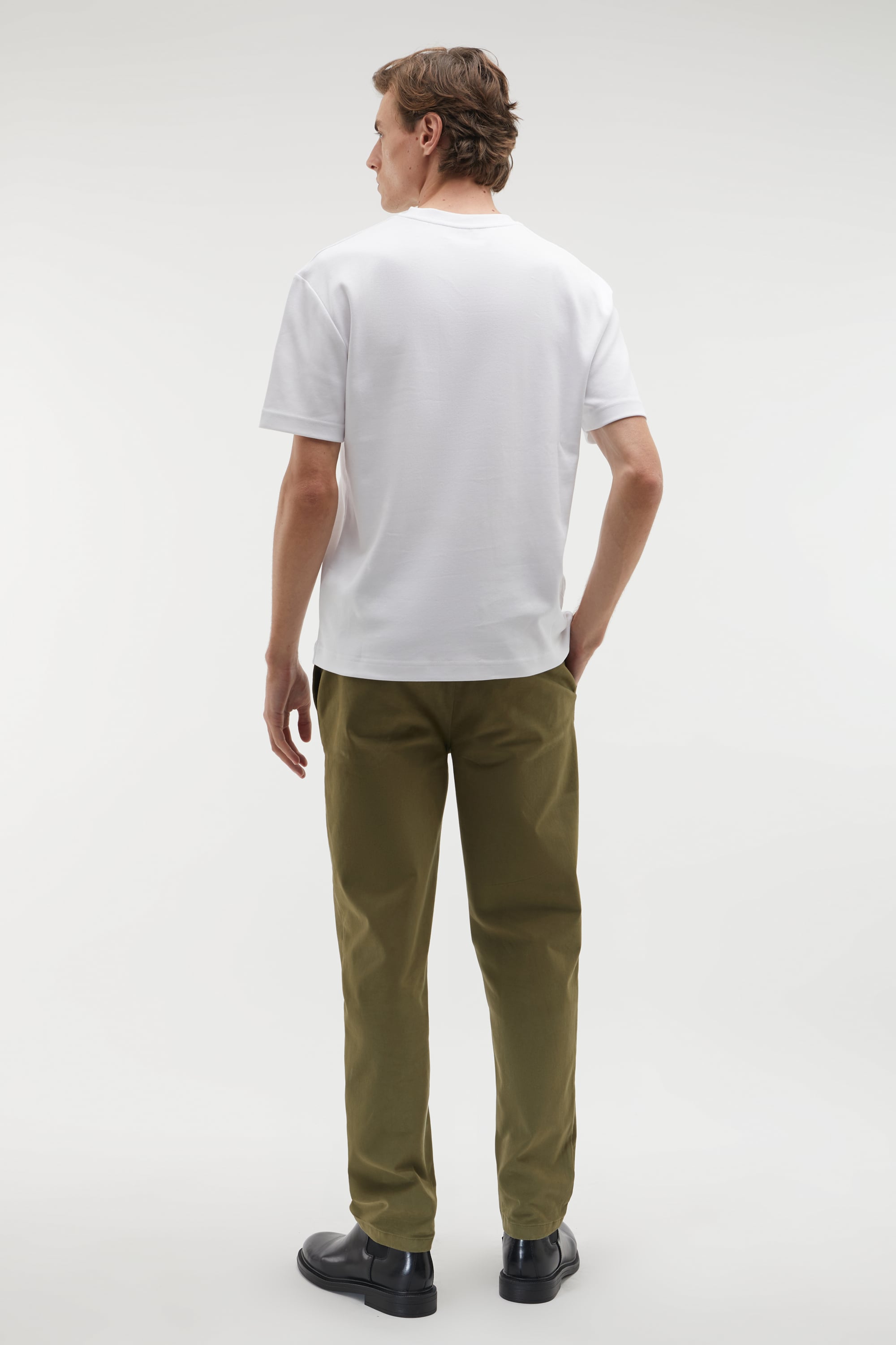 BİSİKLET YAKA PAMUKLU T-SHIRT