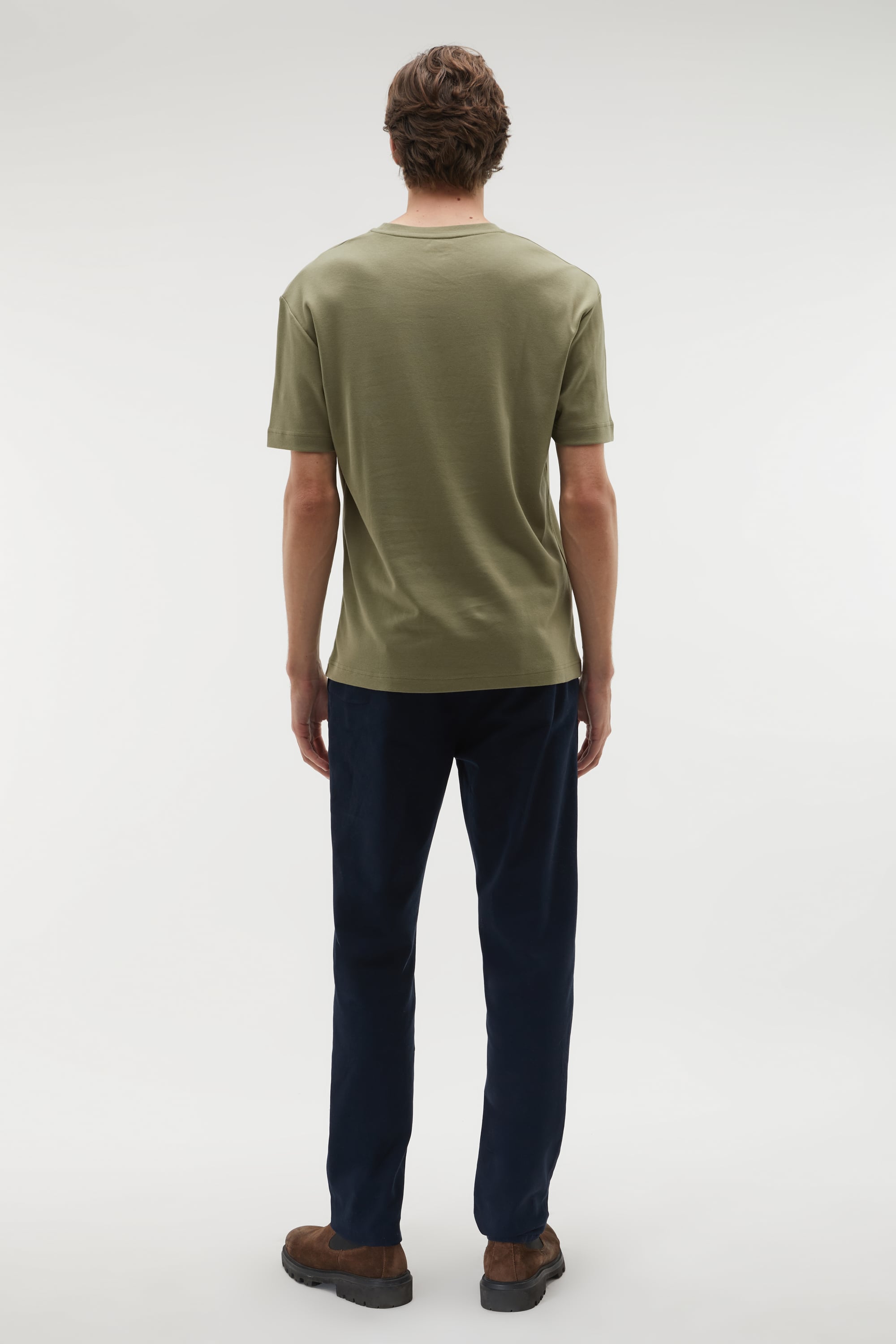 BİSİKLET YAKA PAMUKLU T-SHIRT