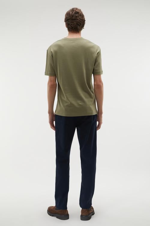 BİSİKLET YAKA PAMUKLU T-SHIRT